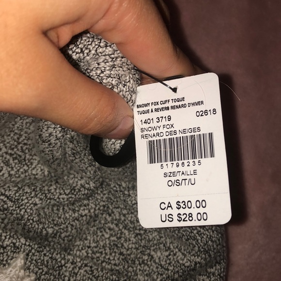 NWT Roots Grey Toque Beanie - Picture 6 of 6